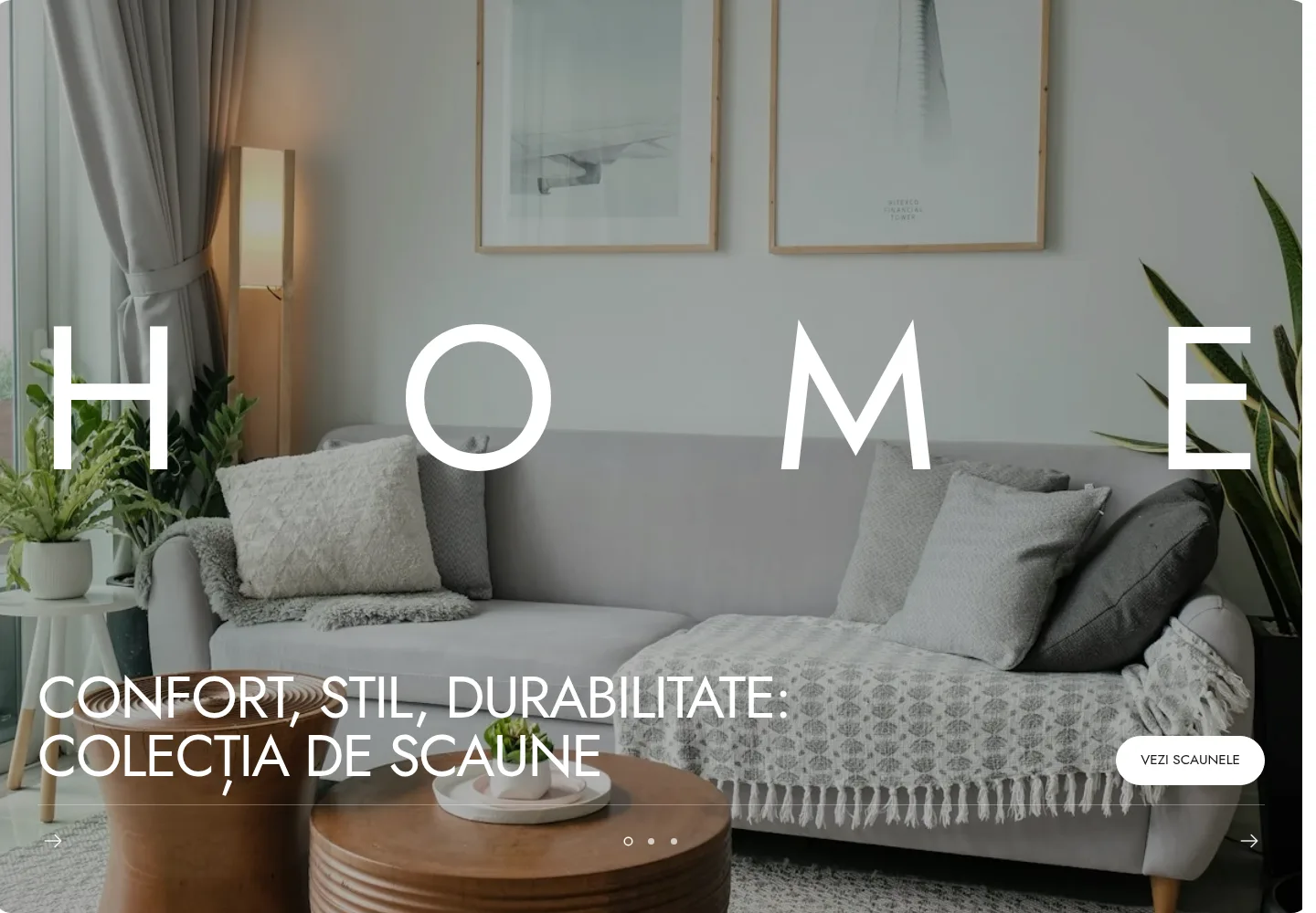The Home theme — home page